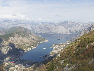 Fototapeta na wymiar Boka Kotor Bay, Montenegro