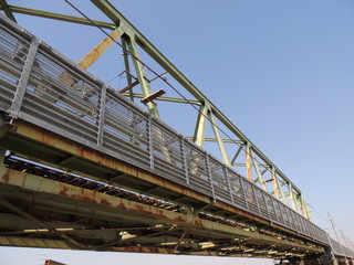 Naklejka premium Arakawa Bridge on Musashino Line 武蔵野線の荒川橋梁