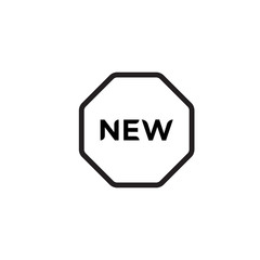 New icon line outline isolated on white background for your web and mobile app design, vector illustration