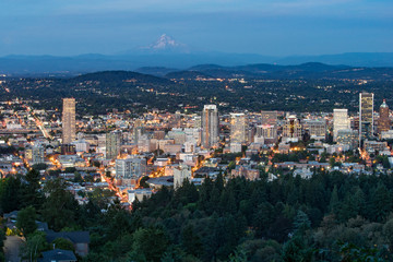 Night Skyline of Portland Oregon