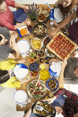 People in a italian restaurant