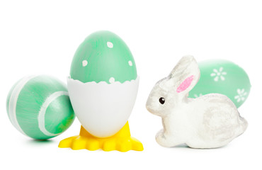 easter background. isolated on white