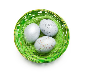 easter background. isolated on white