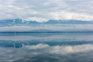 morning lake in mountains