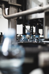 Bottling plant - Water bottling line for processing and bottling pure mineral carbonated water into bottles.