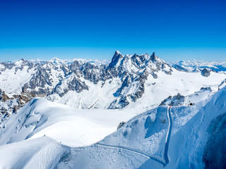 Obraz premium Mont Blanc mountain peak in Chamonix, France