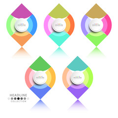 Brochure header layout template