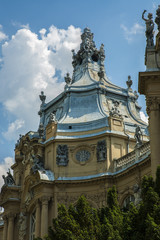 Fototapeta na wymiar Vajdahunyad Castle, details, Budapest, Hungary