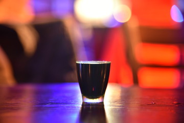 Shooter On Bar Counter