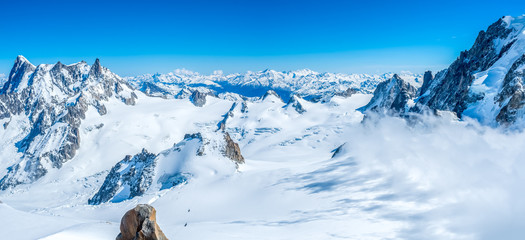 Mont Blanc mountain in France