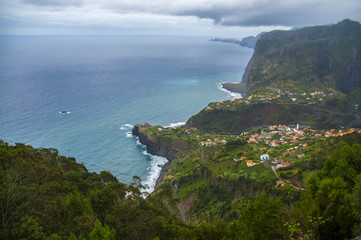 View to Faial and Atlantic Ocean, Madeira, Portugal