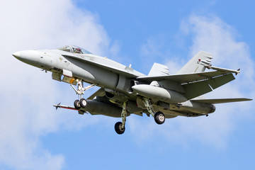 Fototapeta na wymiar Air force fighter jet in flight