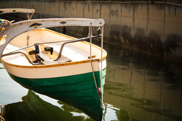 Boat Out of Water.  Santa Barbara, California.