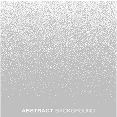 Abstract Gradient Halftone White Dots on Gray Background. Vector illustration