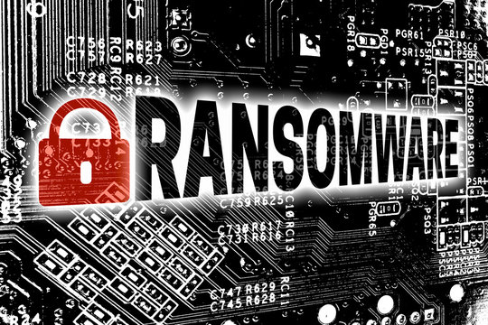 Ransomware mit Leitplatine Konzept