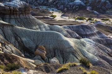 Sunrise at Chindi Point in Painted Desert National Park near Holbrook Arizona USA