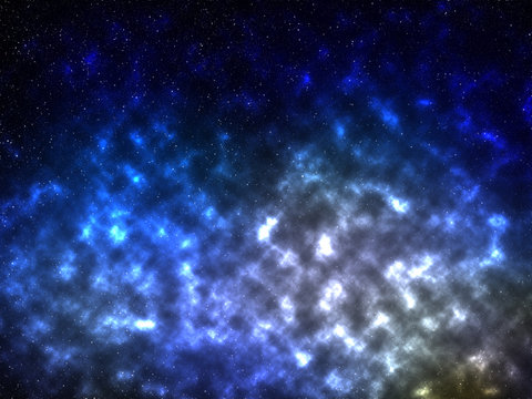 Colorful galaxy background, outer space concept