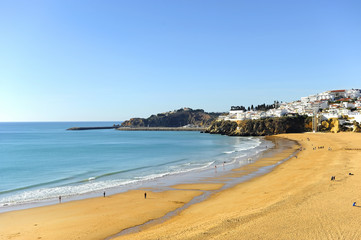 Fototapeta na wymiar Albufeira beach, beaches of Algarve, south of Portugal, Europe