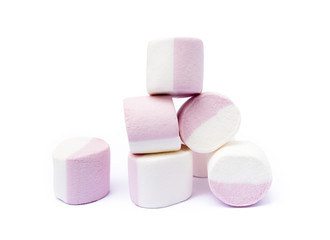 marshmallow sweet isolated on white background