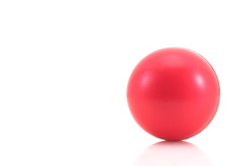 stress ball on white background
