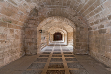 Vaulted passageway in the Palace of Almudaina - Mallorca - 2678
