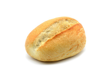 german bread roll on white isolated background