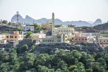 Fototapeta na wymiar dorf misfat al abryeen in Oman