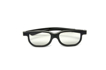 3d glasses for cinema isolated on the white