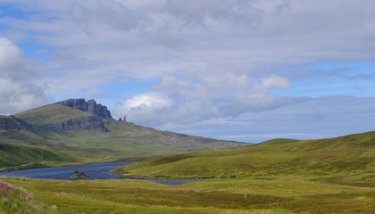 Fototapeta premium panoramic view of a river in Scotland