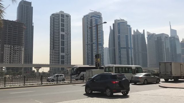 Timelapse traffic of cars on the road.