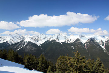 Blick vom Sulphur Mountain bei Banff, Kanada
