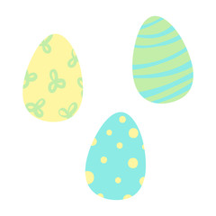Colorful Easter Egg Design Vector Set