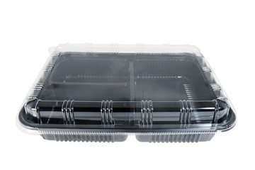 Plastic food container / Plastic container on white background.