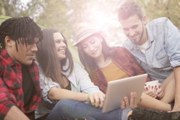 Surfing the Net with firends