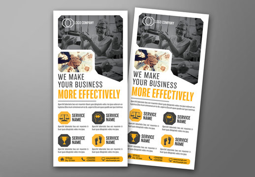 DL Flyer Layout with Yellow Accents 1