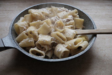 half sleeves with tuna and ricotta