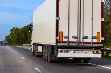 truck goes on the highway