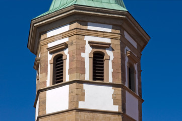 Fototapeta na wymiar Turm des Deutschordensmünsters in Heilbronn