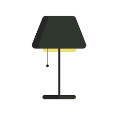 Lamp flat icon. Vector illustration.