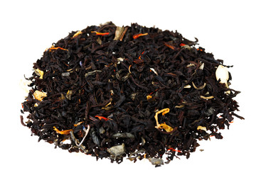 Чёрный листовой чай с травами