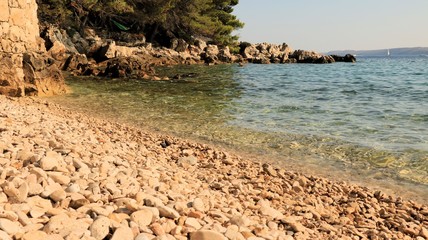 pebbles on a beach in Croatia