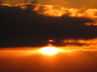 Beautiful sunset sky