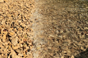 pebbles on a beach in Croatia