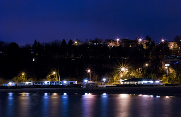 Gdynia - beach at night