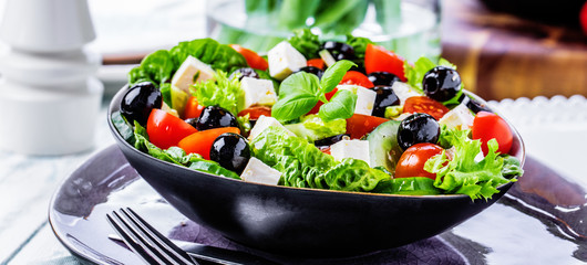 Bunter frischer salat( griechischer art )