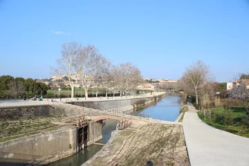 Tableaux sur verre Canal bézier et canal du midi