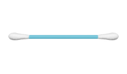 the ear cotton stick isolated on white, including clipping path