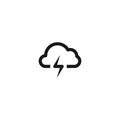 storm cloud icon logo
