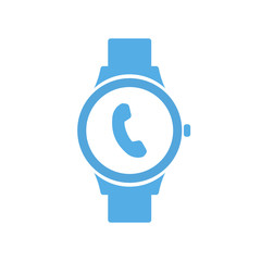 Call concept smart technology, smartwatch, watch icon