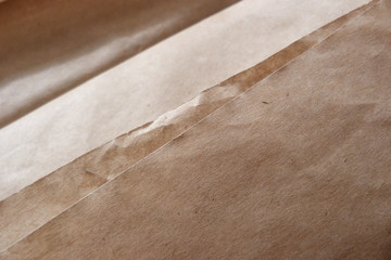 brown wrapping paper closeup kraft paper decor backdrop beige color packing garbage repair handicrafts